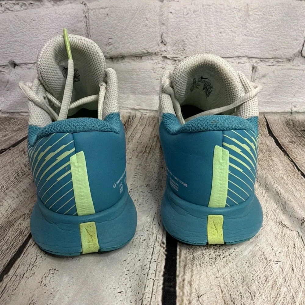 Size 6.5 Nike Court Air Zoom Vapor Pro Tennis Shoes White Teal Green